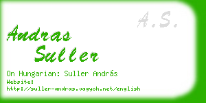 andras suller business card
